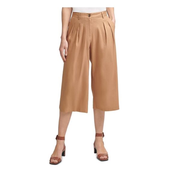 CALVIN KLEIN Womens Blue Zippered Pocketed Slim Fit Wear To Work Pants